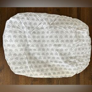 Pottery Barn Kids Organic Cotton Gray Elephants Crib Sheet